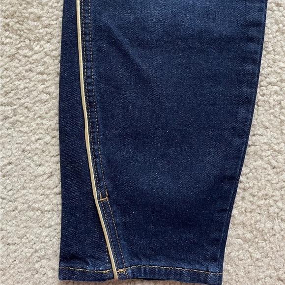 Boden The Edinburgh Jean Gold Piping Stretch Women’s Sz US 10 UK 14 High Rise - Picture 9 of 16